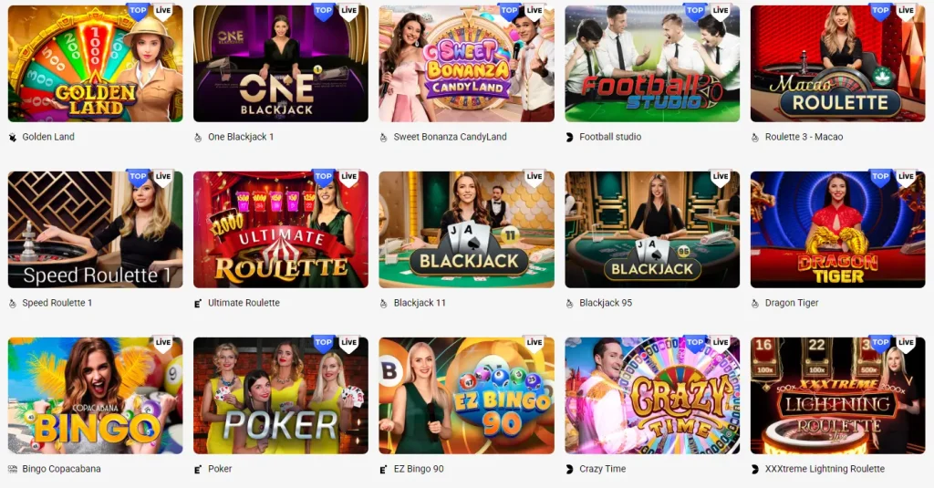 Juegos de Slottica con crupier