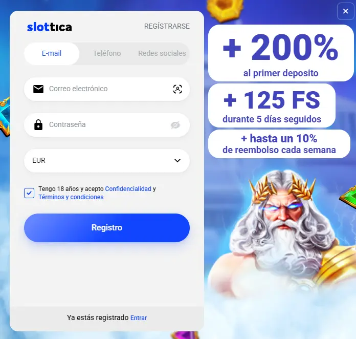 Slottica registro
